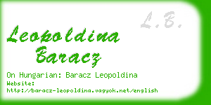 leopoldina baracz business card